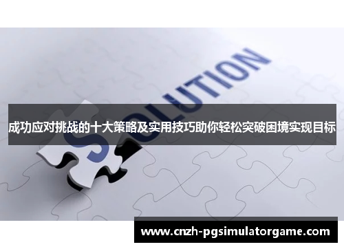 成功应对挑战的十大策略及实用技巧助你轻松突破困境实现目标