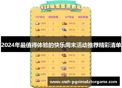 2024年最值得体验的快乐周末活动推荐精彩清单